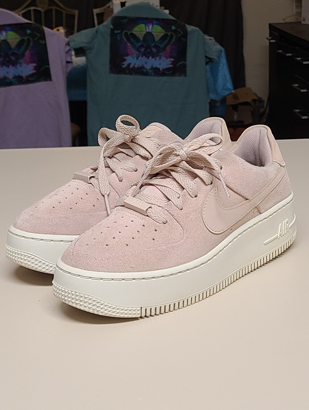 Nike Air Force 1 Low Particle Beige casual low top sneakers size 7.5